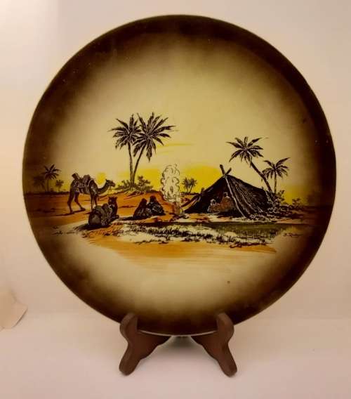 Rare Antique A.J Wilkinson Homeland Series Africa Royal Staffordshire Plate 258mm