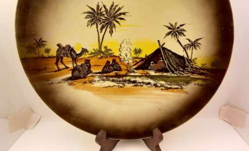 Rare Antique A.J Wilkinson Homeland Series Africa Royal Staffordshire Plate 258mm