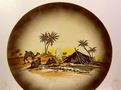 Rare Antique A.J Wilkinson Homeland Series Africa Royal Staffordshire Plate 258mm