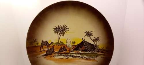 Rare Antique A.J Wilkinson Homeland Series Africa Royal Staffordshire Plate 258mm