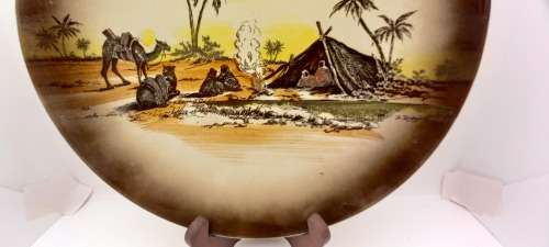 Rare Antique A.J Wilkinson Homeland Series Africa Royal Staffordshire Plate 258mm