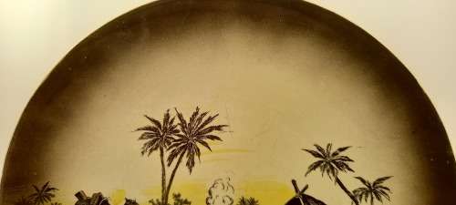 Rare Antique A.J Wilkinson Homeland Series Africa Royal Staffordshire Plate 258mm