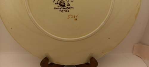 Rare Antique A.J Wilkinson Homeland Series Africa Royal Staffordshire Plate 258mm