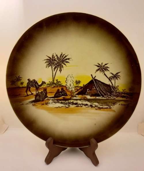 Rare Antique A.J Wilkinson Homeland Series Africa Royal Staffordshire Plate 258mm