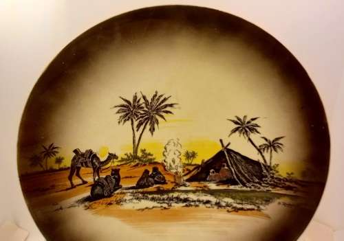 Rare Antique A.J Wilkinson Homeland Series Africa Royal Staffordshire Plate 258mm