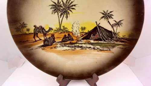 Rare Antique A.J Wilkinson Homeland Series Africa Royal Staffordshire Plate 258mm