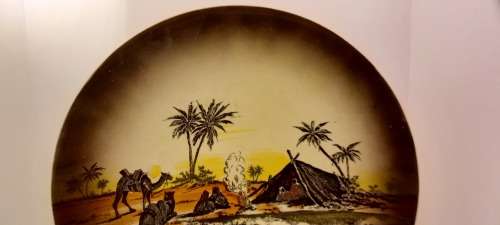 Rare Antique A.J Wilkinson Homeland Series Africa Royal Staffordshire Plate 258mm