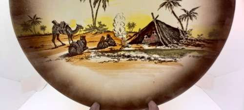 Rare Antique A.J Wilkinson Homeland Series Africa Royal Staffordshire Plate 258mm