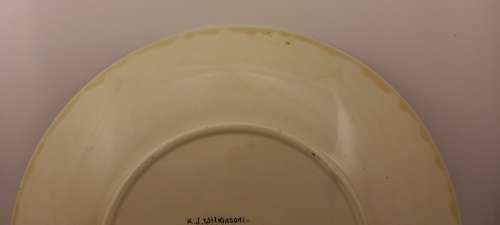 Rare Antique A.J Wilkinson Homeland Series Africa Royal Staffordshire Plate 258mm