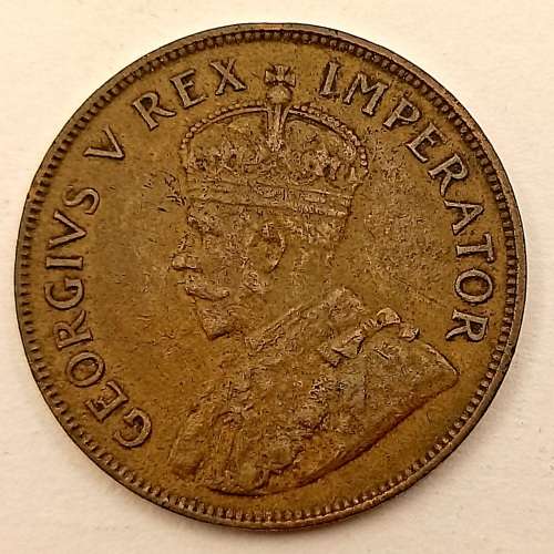 1935 Union of South Africa  1 Penny George V 1D
