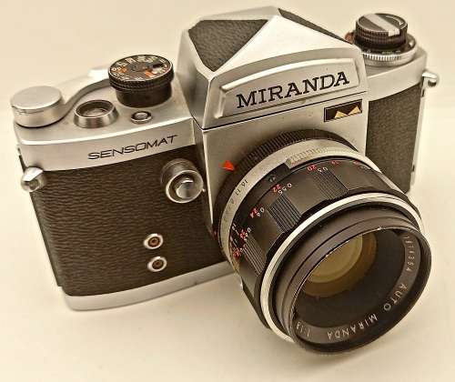 Vintage 1960's MIRANDA SENSOMAT 35mm Camera with 1:1.8 F=50mm Lens-Japan -see more