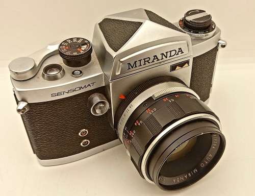 Vintage 1960's MIRANDA SENSOMAT 35mm Camera with 1:1.8 F=50mm Lens-Japan -see more