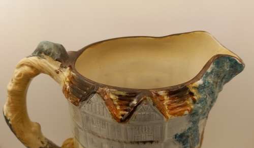 Antique/Vintage Burleigh Ware Large JUG "The Stocks" no 6145 made in England 225x205x130mm