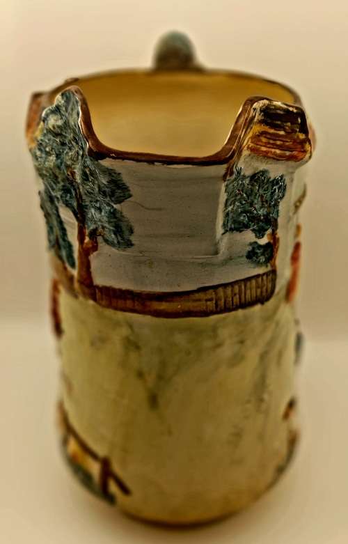 Antique/Vintage Burleigh Ware Large JUG "The Stocks" no 6145 made in England 225x205x130mm