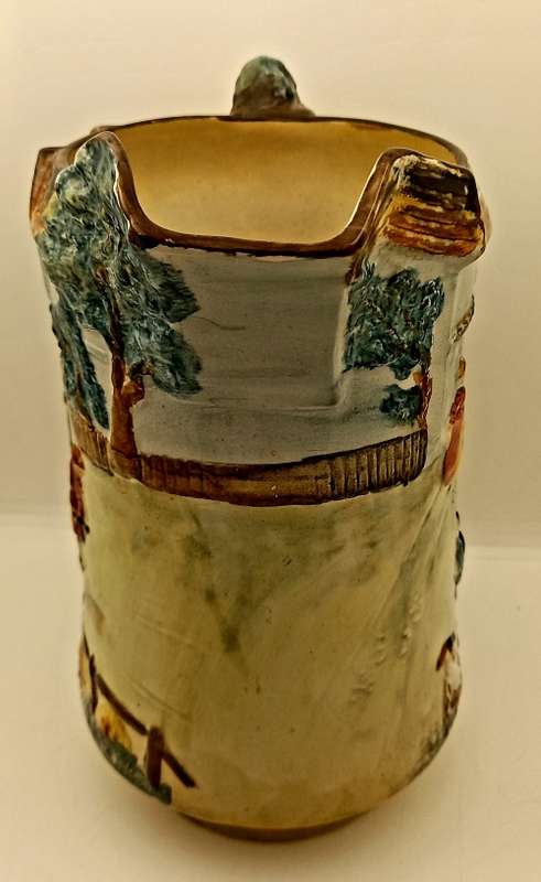 Antique/Vintage Burleigh Ware Large JUG "The Stocks" no 6145 made in England 225x205x130mm