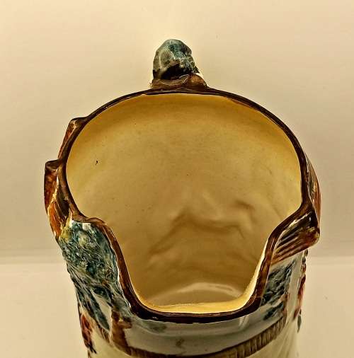 Antique/Vintage Burleigh Ware Large JUG "The Stocks" no 6145 made in England 225x205x130mm