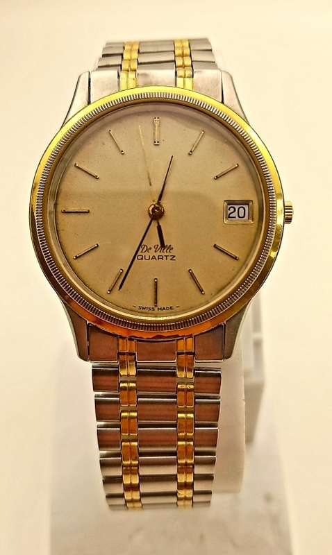 Pre-owned Omega De Ville Quartz Swiss Made Mens watch (Working) original strap