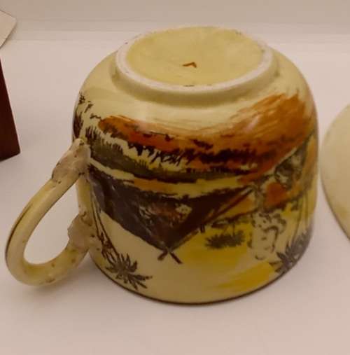Rare Antique A.J Wilkinson Homeland Series Africa Royal Staffordshire Trio (Cup Damaged)