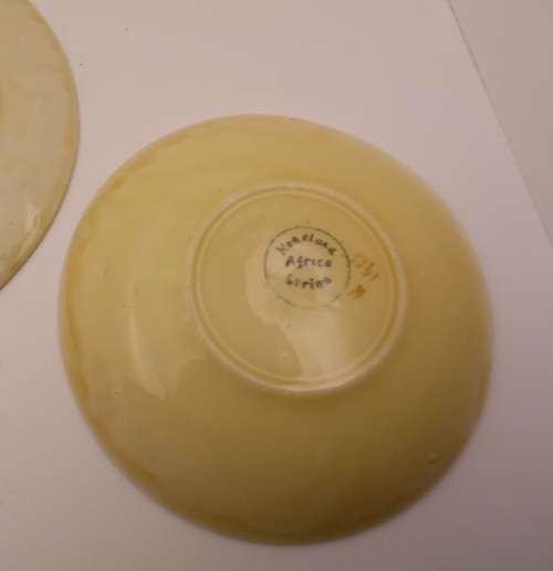 Rare Antique A.J Wilkinson Homeland Series Africa Royal Staffordshire Trio (Cup Chipped and Cracked)