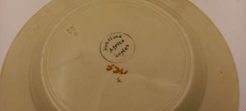 Rare Antique A.J Wilkinson Homeland Series Africa Royal Staffordshire 2 Side plates
