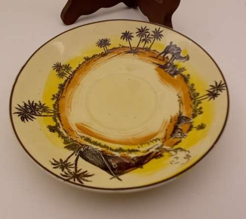 Rare Antique A.J Wilkinson Homeland Series Africa Royal Staffordshire Saucer