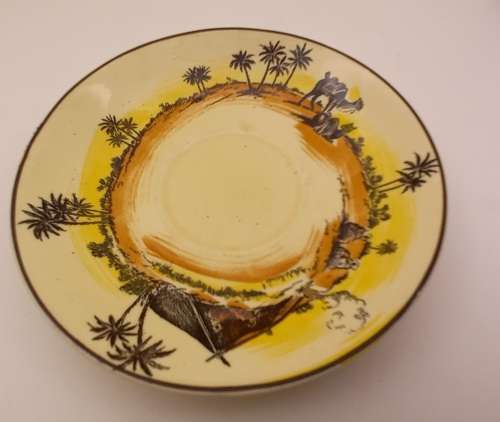 Rare Antique A.J Wilkinson Homeland Series Africa Royal Staffordshire Saucer