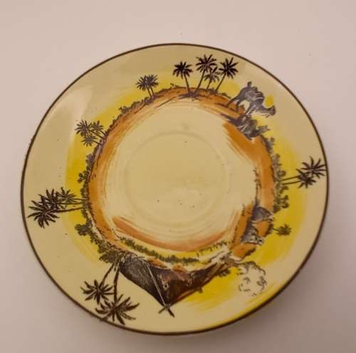 Rare Antique A.J Wilkinson Homeland Series Africa Royal Staffordshire Saucer