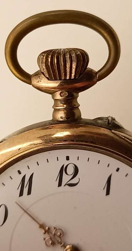 Antique  MK (Michael Kors) Pocket watch not working (for spares) see all photos (lens is loose)