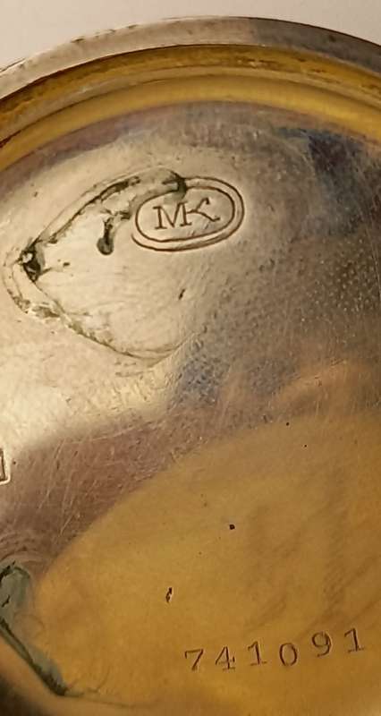 Antique  MK (Michael Kors) Pocket watch not working (for spares) see all photos (lens is loose)