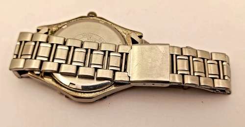 Pre-owned Mens SAAF 75 Years (Logo) Quarts watch with Stainless steel Strap-  WORKING