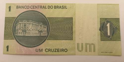 1975 Brazil 1 Cruzeiro 2nd edition, 1st family, 2nd type UNC - there are some writing on the note