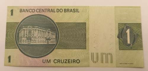 1975 Brazil 1 Cruzeiro 2nd edition, 1st family, 2nd type UNC - there are some writing on the note
