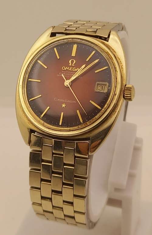Pre-owned Vintage OMEGA Constellation Automatic Chronometer watch -in box -Working -Glass scratched