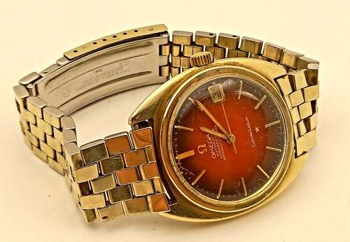 Pre-owned Vintage OMEGA Constellation Automatic Chronometer watch -in box -Working -Glass scratched