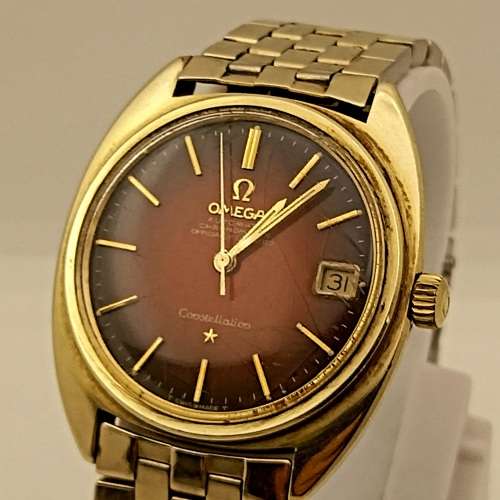 Pre-owned Vintage OMEGA Constellation Automatic Chronometer watch -in box -Working -Glass scratched