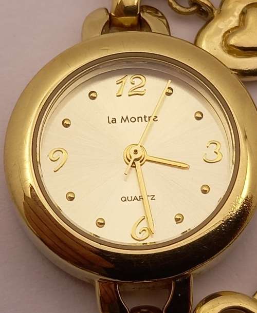 Pre-owned La Montre Quarts 60WLGRC78 Ladies watch with Charm bracelet-Working