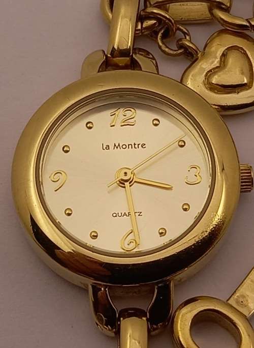 Pre-owned La Montre Quarts 60WLGRC78 Ladies watch with Charm bracelet-Working