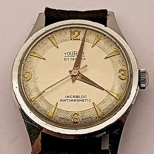 1940-1950`s Vintage Tourist Incabloc Swiss Watch 21 Jewels - working and holding time