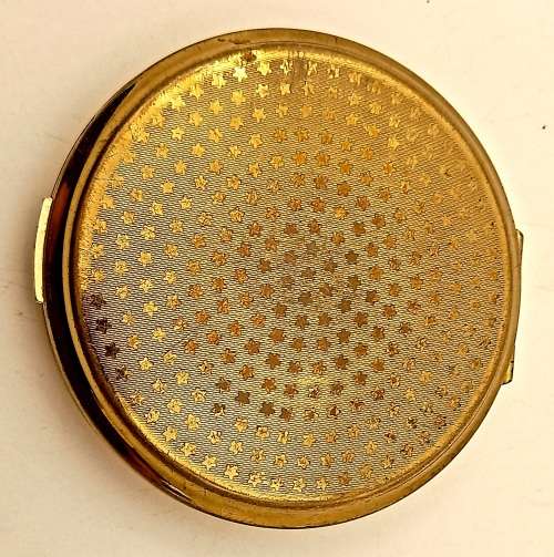 Vintage Ladies Powder Compact with Mirror  82mm in Diameter