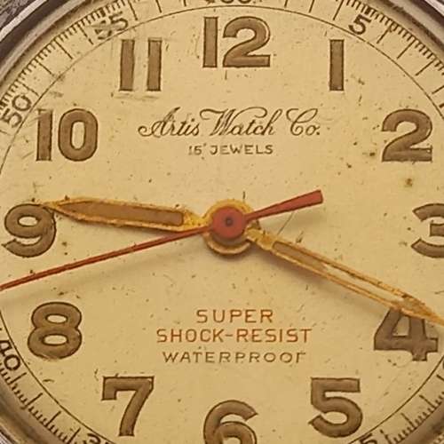 Antique Artis? Swiss Watch 15 Jewels Fonte injectes (not running but second hand moves sometimes)