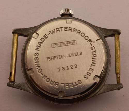 Antique Artis? Swiss Watch 15 Jewels Fonte injectes (not running but second hand moves sometimes)