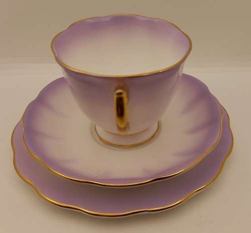 Royal Albert Rainbow Purple tea Trio