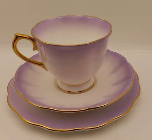 Royal Albert Rainbow Purple tea Trio