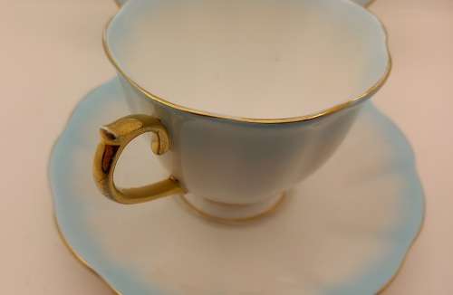 Royal Albert Rainbow Light Blue tea Trio