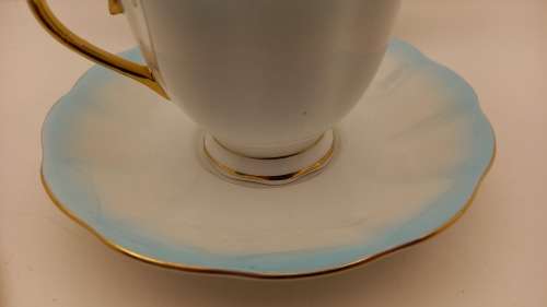 Royal Albert Rainbow Light Blue tea Trio