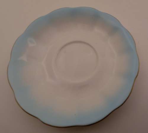 Royal Albert Rainbow Blue  tea Saucer (Back stamp slightly faded)