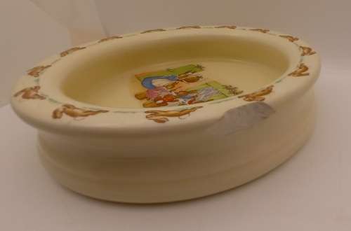 Large Vintage Royal Doulton BUNNYKINS Bowl 45x190mm- Chipped see Photos