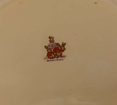 Large Vintage Royal Doulton BUNNYKINS Bowl 45x190mm- Chipped see Photos