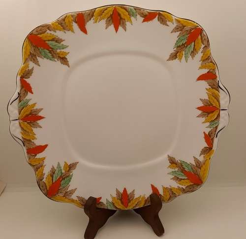 Vintage Fine Bone Bell China Cake Plate Made in England 254mmx240mm