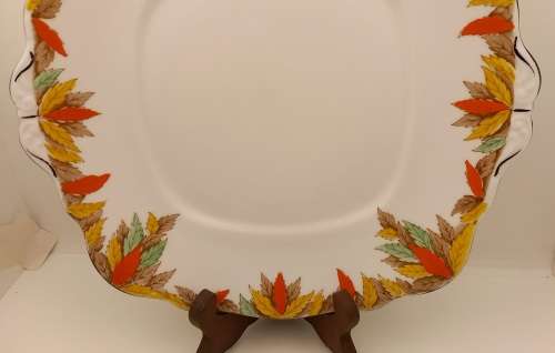 Vintage Fine Bone Bell China Cake Plate Made in England 254mmx240mm